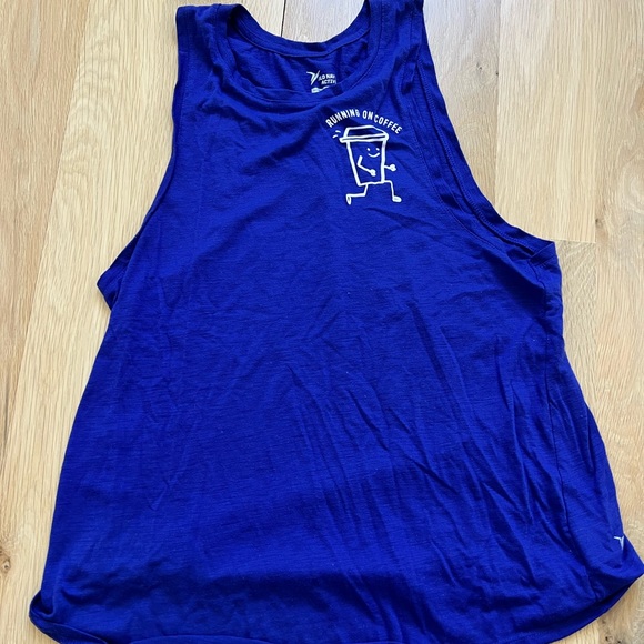Old Navy Tops - Old Navy Active Workout Tank. Size XL. Purple says “Running on Coffee”